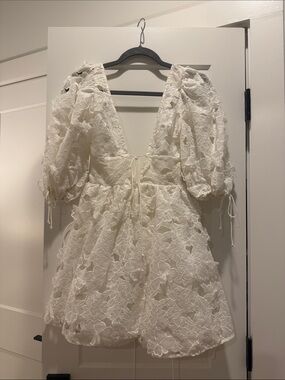 samira mini dress in white Samira Mini Dress in White by For Love & Lemons